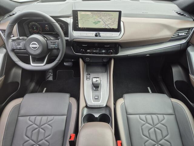 Nissan QASHQAI 1.3 MHEV Xtronic Tekna Automaat / Nieuw Model / Facelift / Cold Pack / HUD / Stuur-, Stoel en Voorruitverwarming / Trekgewicht 1800 kg / Rondomzicht camera / Adaptief CC / Apple Carplay Android Auto /