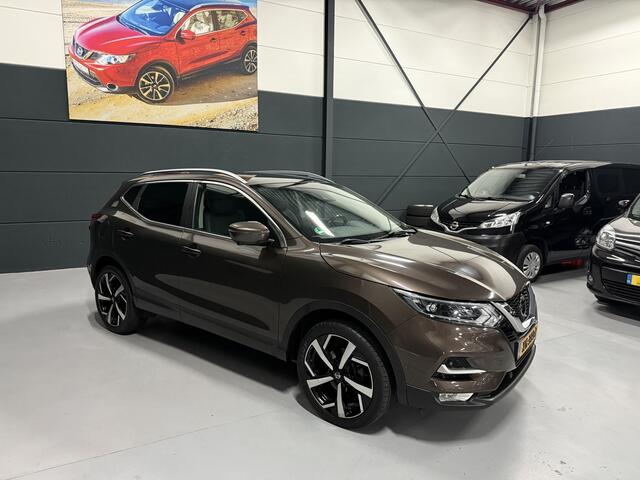 Nissan QASHQAI 1.2 Tekna + LEDER - NAVIGATIE - 360CAMERA - PANORAMADAK - TREKHAAK - ORIG/NL - NAP