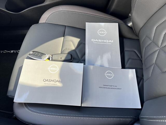 Nissan QASHQAI 1.3 MHEV Xtronic Tekna / Dealer onderhouden / Trekgewicht 1.800 kg / Elektr. klep / HUD / Acaptieve CC / Camera 360° / Navi / Apple Carpay Android / 19" LM wielen / Stuur-, stoel- en voorruitverwarming /