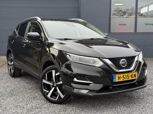 Nissan QASHQAI 1.3 DIG-T Tekna + 2e Eigenaar,Pano,Navi,Camera,Trekhaak,Stoelverwarming,Clima,Cruise,Pdc V+A,Keyless,Halfleder,Dealer Onderhouden,Apk tot 03-2026