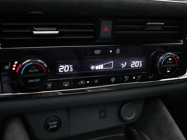 Nissan QASHQAI N-Design + Panoramisch glazen dak + Cold Pack e-Power 190 | 12.3" TFT digitale cockpit | Audiosysteem met DAB, Apple Carplay & Android Auto, USB-aansluiting, stuurwielbediening en 6 luidsprekers | Blind Spot Warning & Intervention (BSW + BSI)