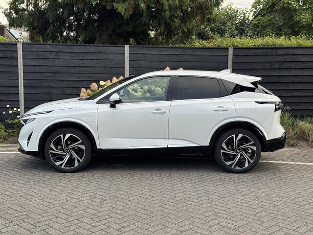 Nissan QASHQAI Tekna Plus 1.3 MHEV 158PK Xtronic Automaat Navigatie, Rondomzichtcamera, Leder & Alcantara, Panoramadak, Stoel, Stuur & Voorruitverwarming, Massage, Memory