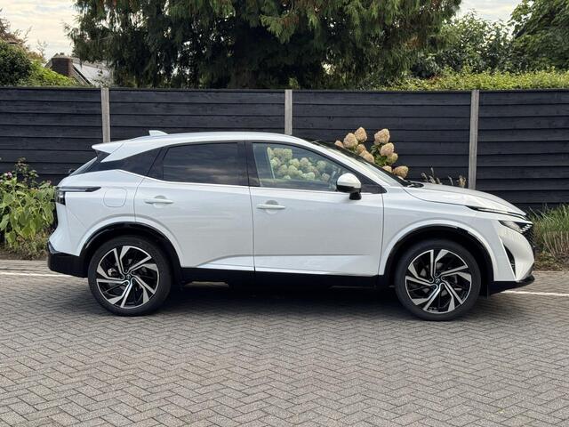 Nissan QASHQAI Tekna Plus 1.3 MHEV 158PK Xtronic Automaat Navigatie, Rondomzichtcamera, Leder & Alcantara, Panoramadak, Stoel, Stuur & Voorruitverwarming, Massage, Memory