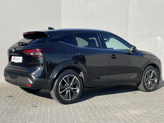 Nissan QASHQAI 1.3 MHEV Xtronic Tekna Plus Automaat / Zeer compleet / Cold Pack / 1.800 kg trekgewicht / Panorama dak / HUD / Adapt. CC / Elektr. klep / Elektr. stoelen met massagefunctie / Navi / Apple Carplay Android / 19" LM wielen /