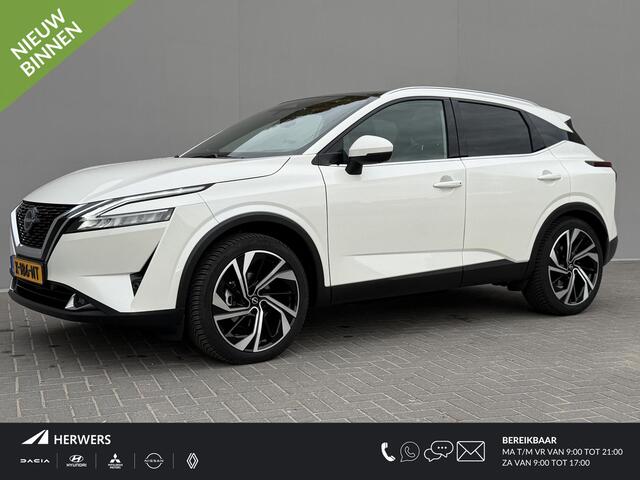 Nissan QASHQAI 1.3 MHEV Xtronic Tekna Plus / Trekhaak ( 1.800 kg ) / All season banden / Apple carplay / Android auto / Bose geluidsinstallatie / Panoramadak / Lederen bekleding