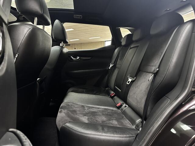 Nissan QASHQAI 1.2 N-Vision/ Trekhaak/ 360° Camera/ 18'' LMV/ Panorama-Dak/ Stoelverw./ Lane-Assist./ Zwarte-Hemel/ Keyless/ Half-Leder - Alcantara/ DAB+/ Bluetooth/ Elek. Stoel(en)/ Grootlicht Assist./ Dakrails/ Extra g