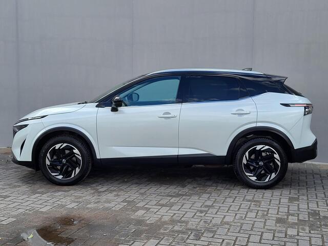Nissan QASHQAI 1.3 MHEV Xtronic N-Connecta / HUD / Nieuw Model / Facelift / Design Pack / Cold Pack / Allseason banden / Trekgewicht 1800 kg / Stuur-, Stoel en Voorruitverwarming / Elektrische achterklep /Rondomzicht camera / Adaptief CC /