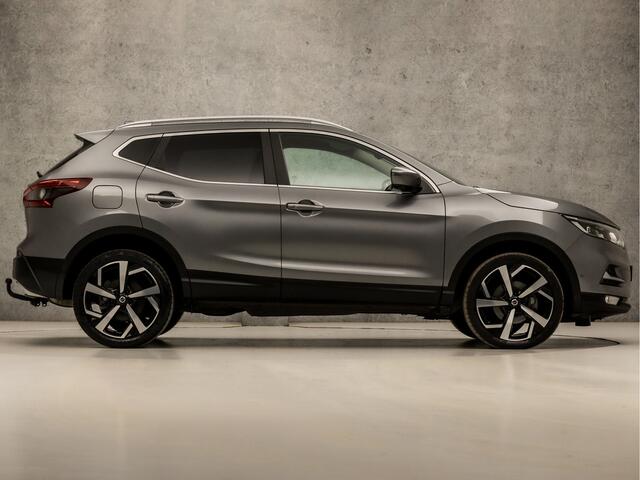 Nissan QASHQAI 1.2 Tekna Deluxe Automaat (NAVIGATIE, 360 CAMERA, LEDER, STOELVERWARMING, ELEK SPORTSTOELEN, KEYLESS, GETINT GLAS, TREKHAAK, NIEUWE APK, NIEUWSTAAT)