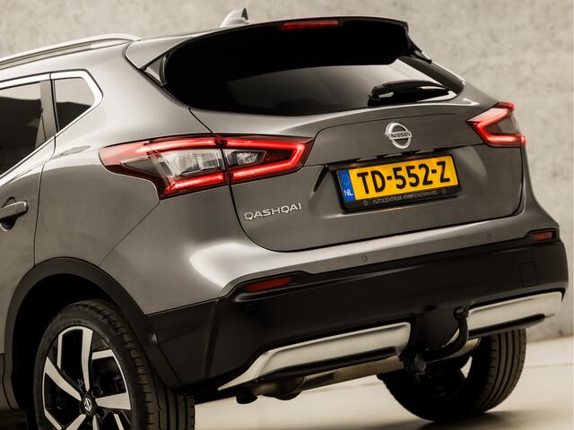 Nissan QASHQAI 1.2 Tekna Deluxe Automaat (NAVIGATIE, 360 CAMERA, LEDER, STOELVERWARMING, ELEK SPORTSTOELEN, KEYLESS, GETINT GLAS, TREKHAAK, NIEUWE APK, NIEUWSTAAT)