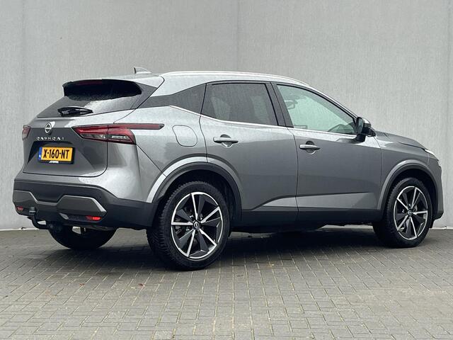 Nissan QASHQAI 1.3 MHEV Xtronic Tekna / Vaste Trekhaak 13-polig (Trekgewicht 1.800kg) / Panoramadak / Stuur- en Stoelverwarming / Voorruitverwarming / HUD / 360° Camera / Keyless Entry & Start / Apple Carplay & Android Auto / Adaptieve Cruise Control / Climate Control /