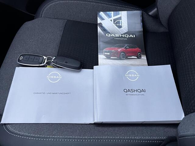 Nissan QASHQAI 1.3 MHEV Xtronic N-Connecta / Fabrieksgarantie tot 03-2028 / Facelift Nieuw Model / Panorama dak / Cold Pack / HUD / Trekgewicht 1800 kg / Stuur-, Stoel en Voorruit verwarming / Elektrische achterklep / Camera 360° / Adaptief CC / Apple Carplay Android A