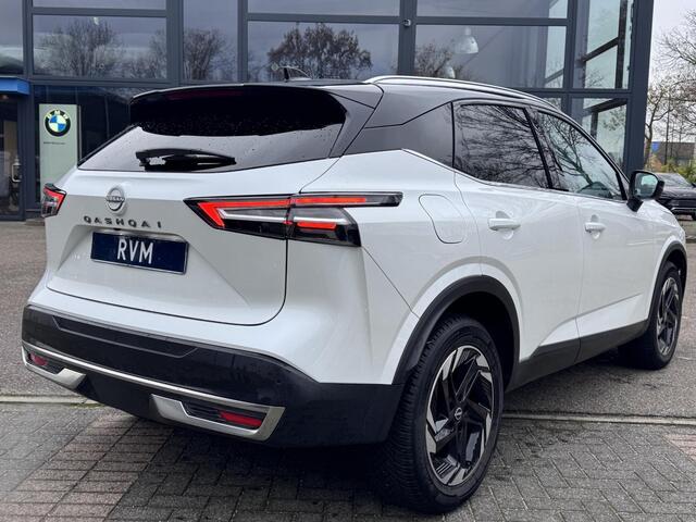 Nissan QASHQAI 1.3 MHEV Xtronic N-Connecta FABRIEKSGARANTIE| PANO| VOORRUITVERWARMING| STOEL + STUUR VERWARMING| 360 CAMERA| DODE HOEK| HEAD-UP| ELEK. ACHTERKLEP