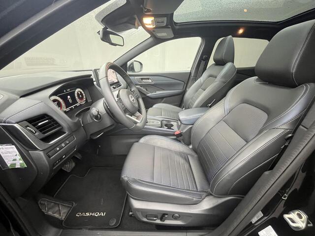 Nissan QASHQAI 1.3 MHEV Xtronic Tekna / Vaste Trekhaak 13-polig (Trekgewicht 1.800kg) / all seasons / Panoramadak / HUD / 360° Camera / Apple Carplay & Android Auto / Navigatie full map / Keyless Entry & Start / Elektrisch Verstelbare Bestuurdersstoel / Elektrische Ac