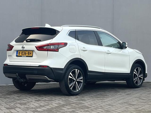 Nissan QASHQAI 1.3 DIG-T Tekna / Dealeronderhouden / Trekhaak (1500kg) / Panoramadak / Stuur- & Stoelverwarming / Rondzichtcamera / Adaptieve Cruise Control / Voorruitverwarming / Navigatie / Apple Carplay/Android Auto / Climate Control /