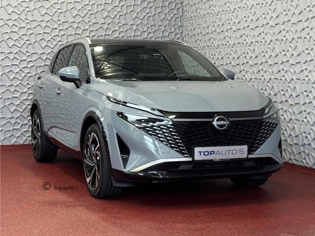 Nissan QASHQAI 1.3 MHEV 160PK TEKNA PLUS BOSE 20''LMV LEER ALCANTARA PANO MASSAGE BOSE STOEL/STUUR/RUIT VERW MATRIX.LED ELEK.KLEP HEADUP 20''LMV GOOGLE NAVI 03/2025