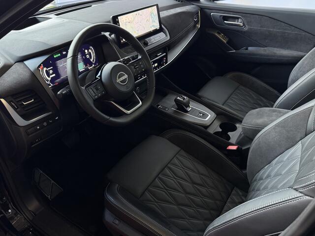 Nissan QASHQAI 1.3 MHEV 160PK TEKNA PLUS BOSE 20''LMV LEER ALCANTARA PANO MASSAGE BOSE STOEL/STUUR/RUIT VERW MATRIX.LED ELEK.KLEP HEADUP 20''LMV GOOGLE NAVI 03/2025