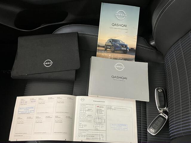 Nissan QASHQAI 1.3 MHEV Xtronic Tekna / Dealer Onderhouden / Panoramadak / All Seasonbanden / Trekhaak 1800 KG / Adaptive Cruise Control / Dual Zone Climate Control / Half Lederen Bekleding / 360 Graden Camera /