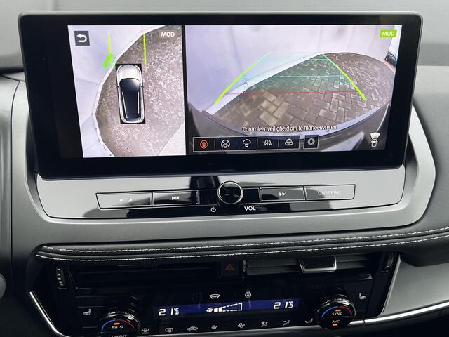 Nissan QASHQAI 1.3 MHEV Xtronic N-Connecta Automaat / Fabrieksgarantie tot 03-2028 < 100.000 km / 1.800 kg Trekgewicht / Adapt. CC / HUD / Camera 360° / Cold Pack / Stuur-, stoel- en voorruitverwarming / 18" LM + All Season banden /