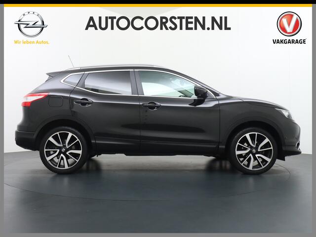 Nissan QASHQAI DIG-T 116PK AUT. Pano-Dak Leer+Elektr.+Verwarmd 360°Camera Automaat Navi TrekhaakPdc Tekna Lmv Led Stoelverwarming Bluetooth Isofix Origineel Nederlandse Auto