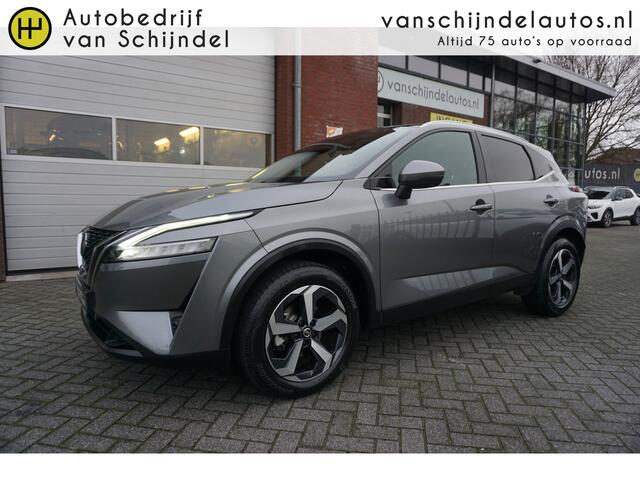 Nissan QASHQAI 1.3 MHEV 158PK XTRONIC TEKNA LUXE KEURIGE NETTE STAAT 360CAMERA PANORAMADAK ZWARTE HEMEL ANDROID-APPLECARPLAY NAVI CLIMA ADAPTIEVE CRUISE PDC V+A 18INCH LEDER KEYLESS FULL LED ENZ...
