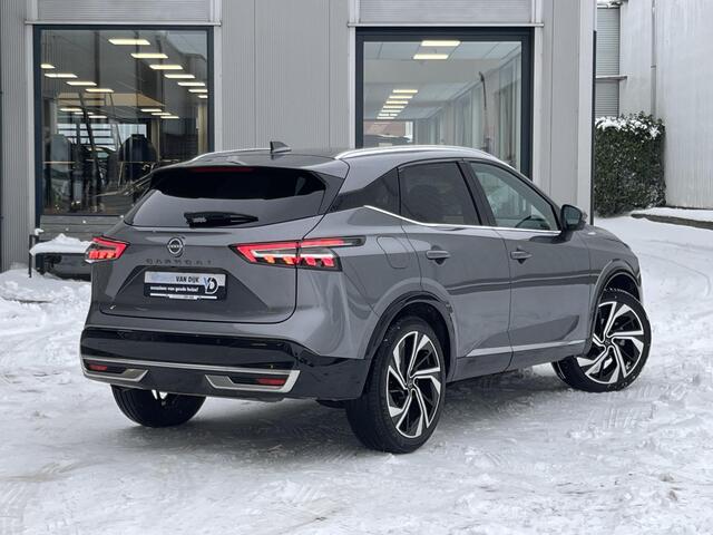 Nissan QASHQAI 1.3 MHEV Xtronic Tekna Plus | Navi/Clima/Adapt.Cruise/Head-Up/Leder/Apple Car-Play-Android Auto/Stoel+Stuur+voorruitverwarming