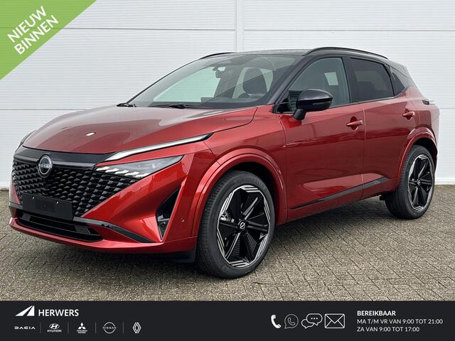 Nissan QASHQAI 1.5 e-Power N-Design / ¤4500,- Nissan Voorraadvoordeel / Nieuw uit Voorraad Leverbaar / airco (automatisch)/ Apple Carplay & Android Auto/ alcantara bekleding/ navigatiesysteem/ Cold Pack / panoramadak/