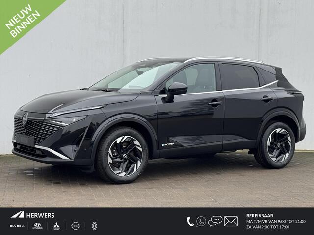 Nissan QASHQAI 1.5 e-Power N-Connecta / ¤4.500,- Nissan Voorraadvoordeel / Nieuw uit Voorraad Leverbaar / Panoramadak / Stoel- en Stuurverwarming / Verwarmde Voorruit / Google Maps Navigatie / 360 Graden Camera / Adaptive Cruise Control /