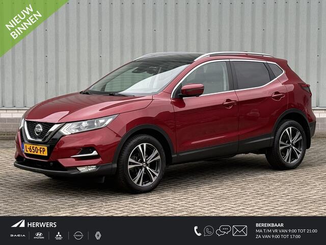 Nissan QASHQAI 1.3 DIG-T Tekna / Trekhaak 1500 KG / Panoramadak / Navigatie / Stoelverwarming / 360 Graden Camera / Apple CarPlay/Android Auto / Elektrisch Verstelbare Bestuurdersstoel / Climate Control / Cruise Control /