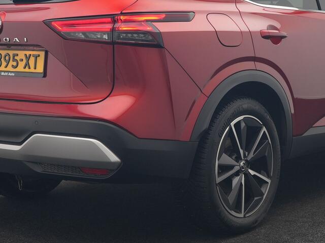 Nissan QASHQAI 1.3 MHEV Xtronic Tekna Automaat | Panodak | Trekhaak Afn | Adaptive Cruise | Lederen Sportstoelen Massage & Memory | BOSE Sound | 360 Camera | Keyless | Apple Carplay | 19"L.M |