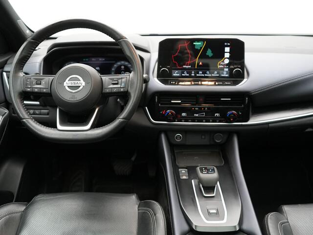 Nissan QASHQAI 1.3 MHEV Xtronic Tekna Automaat | Panodak | Trekhaak Afn | Adaptive Cruise | Lederen Sportstoelen Massage & Memory | BOSE Sound | 360 Camera | Keyless | Apple Carplay | 19"L.M |