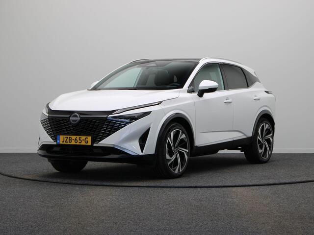 Nissan QASHQAI 1.3 MHEV Xtronic Tekna Plus | Panorma dak | Lederen bekleding | BOSE audio | Rondomzicht camera | Sfeerverlichting | Pilot Assist | 1800KG trekgewicht! |