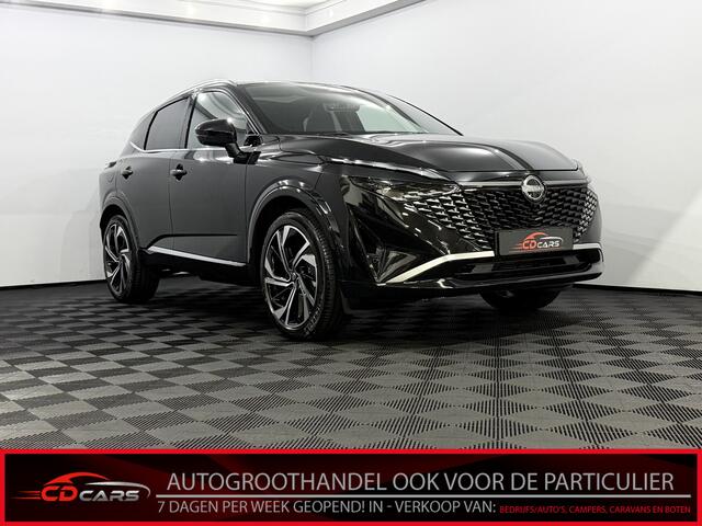 Nissan QASHQAI 1.3 MHEV Xtronic Tekna Plus Panoramadak, 360 Camera, 20 inch velgen, Bose geluidsysteem, Memory stoelen, Head-up display, Navi, Keyless start, Elektrische achterklep, 3 jaar garantie