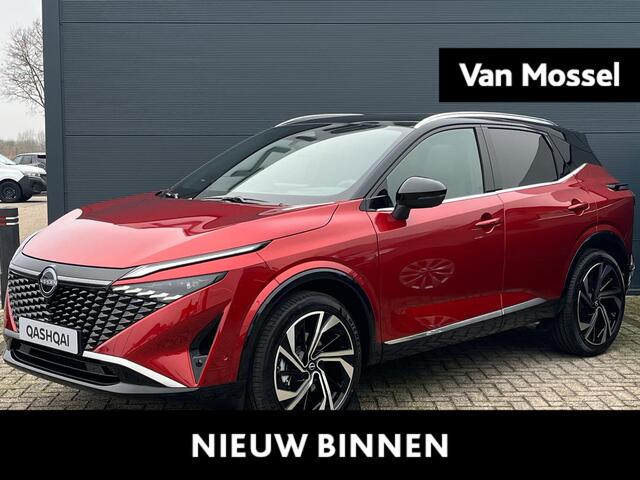 Nissan QASHQAI 1.5 e-Power Tekna Plus 205PK | Rijklaarprijs! | Head-Up Display | BOSE Audio | Panoramadak | Stoel,- Stuur en Voorruitverwarming | 20'' Inch Velgen | Apple CarPlay & Android Auto | Nieuw uit voorraad leverbaar!