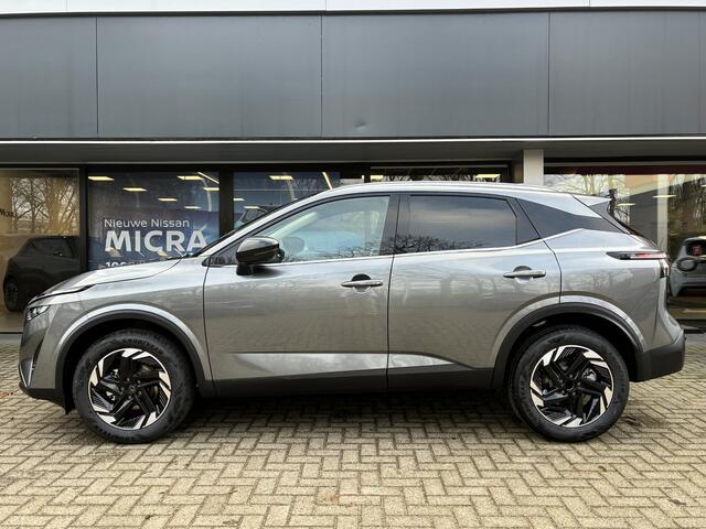 Nissan QASHQAI 1.3 MHEV Xtronic N-Connecta Nieuw uit voorraad leverbaar | Automaat | Draadloze telefoonlader | Panoramadak | Parkeersensoren voor- en achter | Climate Control | Fabrieksgarantie
