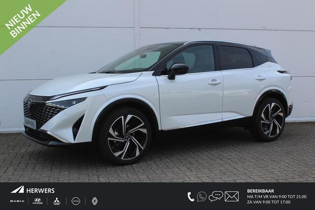 Nissan QASHQAI 1.3 MHEV Xtronic Tekna Plus ** ¤ 4.000 Voordeel ** Nieuw uit voorraad leverbaar ** / Navigatie + Apple Carplay/Android Auto / Bose / 20" Lichtmetalen Velgen /