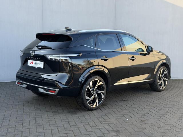 Nissan QASHQAI 1.3 MHEV Xtronic Tekna Plus Automaat / Nieuw model & Facelift / Fabrieksgarantie tot 09-2027 / Panoramadak / HUD / 360 Camera / Elektr. Stoelen met Massage / Stoel & Stuurwiel verwarming / BOSE Audio / DAB / Adaptieve Cruise / Clima / Lederen & Alcantara 