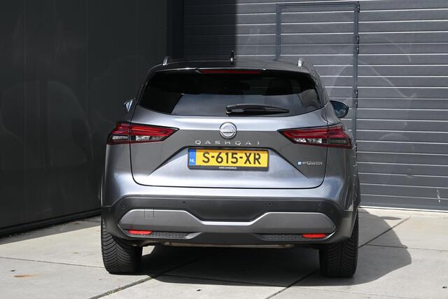 Nissan QASHQAI 1.5 e-Power Tekna Plus | 360 CAMERA | PANORAMADAK | LEDER | STUUR/STOELVERWARMING | NAVI | HUD | ADAPT. CRUISE CONTROL | BOSE | CLIMATE CONTROL | ALL-SEASONBANDEN | PDC | LMV