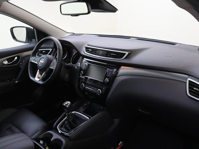 Nissan QASHQAI 1.3 DIG-T Premium Edition | airco automatisch | Apple Carplay/Android Auto | Autonomous Emergency Braking | cruise control | dodehoek detectie | LED koplampen | lederen bekleding | lichtmetalen velgen 19" | navigatiesysteem full map | panoramadak | voorst