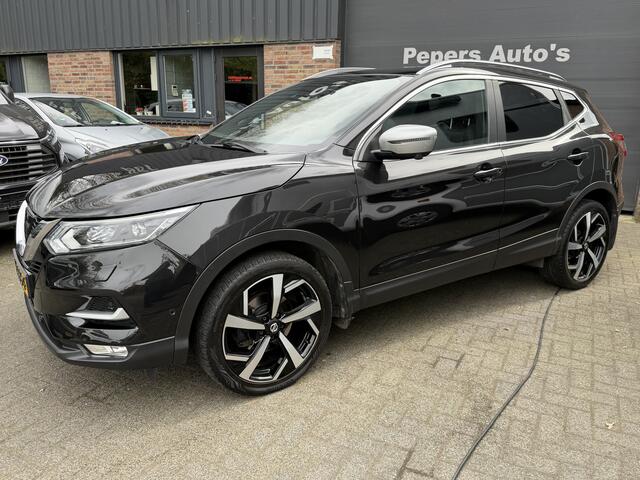 Nissan QASHQAI 1.2 Tekna + AUTOMAAT .360 Camera . navi cruise .Trekhaak . leer .Panodak .enz Nieuwe automaat bak .