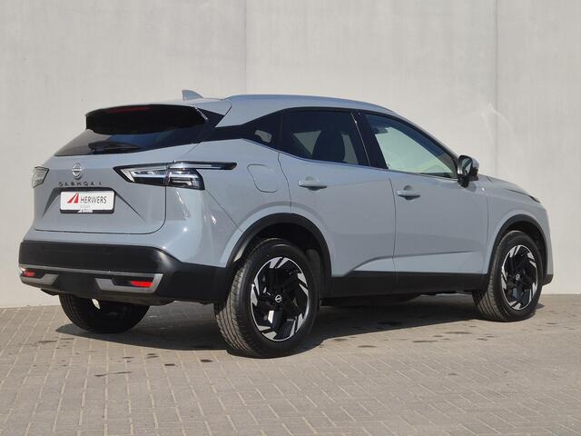 Nissan QASHQAI 1.3 MHEV Xtronic N-Connecta / Facelift Model / Fabrieksgarantie tot 03-2028<100.000 / Trekgewicht 1800 kg / Cold Pack & Pack Easy / Panorama dak / Head Up Display / Elektrische achterklep / Adaptief cruise control / Rondomzicht camera /