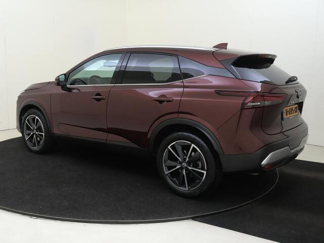 Nissan QASHQAI 1.3 MHEV Xtronic Tekna Design Pack | airco automatisch | Apple Carplay/Android | cruise control adaptief met Stop&Go en stuurhulp | dodehoekdetectie met correctie | file assistent | lederen/stof bekleding | lichtmetalen velgen 19" | matrix LED koplampen 