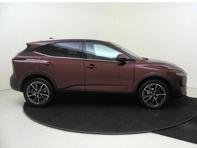 Nissan QASHQAI 1.3 MHEV Xtronic Tekna Design Pack | airco automatisch | Apple Carplay/Android | cruise control adaptief met Stop&Go en stuurhulp | dodehoekdetectie met correctie | file assistent | lederen/stof bekleding | lichtmetalen velgen 19" | matrix LED koplampen 
