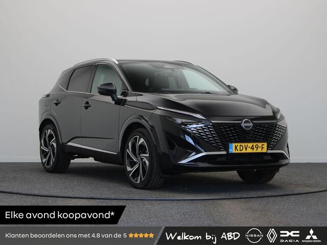 Nissan QASHQAI 158pk MHEV Xtronic Tekna Plus | Lederen bekleding | Elektrisch verstelbare voorstoelen | Stoel, stuur en voorrruit verwarming | Panoramadak | BOSE Audio |
