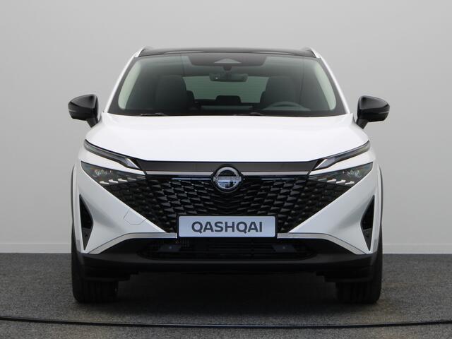 Nissan QASHQAI N-Connecta + Panoramisch glazen dak + Cold Pack Mild-Hybrid 158 Xtronic | 12.3" TFT digitale cockpit | Audiosysteem met DAB, Apple Carplay & Android Auto, USB-aansluiting, stuurwielbediening en 6 luidsprekers | Blind Spot Warning & Intervention (BSW + BSI