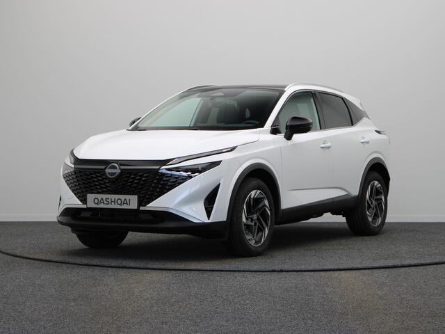 Nissan QASHQAI N-Connecta + Panoramisch glazen dak + Cold Pack Mild-Hybrid 158 Xtronic | 12.3" TFT digitale cockpit | Audiosysteem met DAB, Apple Carplay & Android Auto, USB-aansluiting, stuurwielbediening en 6 luidsprekers | Blind Spot Warning & Intervention (BSW + BSI