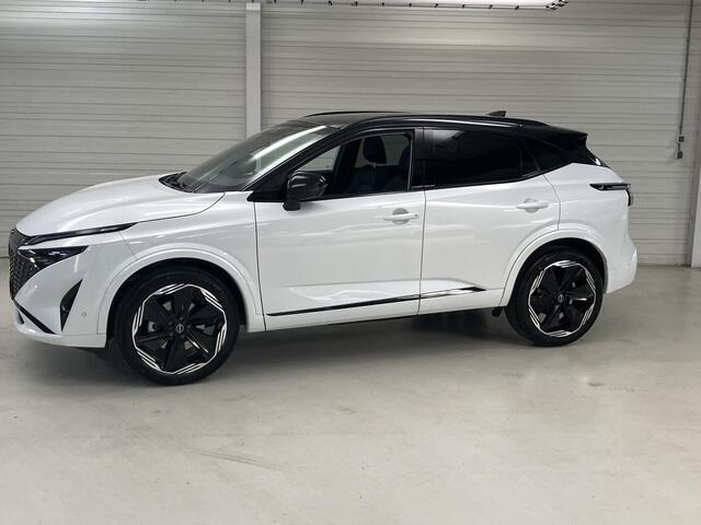 Nissan QASHQAI 1.5 e-Power N-Design / ** ¤ 3.500 Voordeel ** Nieuw uit voorraad leverbaar ** / Panoramadak / Stoel- en Stuurverwarming / Verwarmde Voorruit / Leder/Alcantara Bekleding / Google Maps Navigatie / 360 Graden Camera / 20 Inch Wielen /