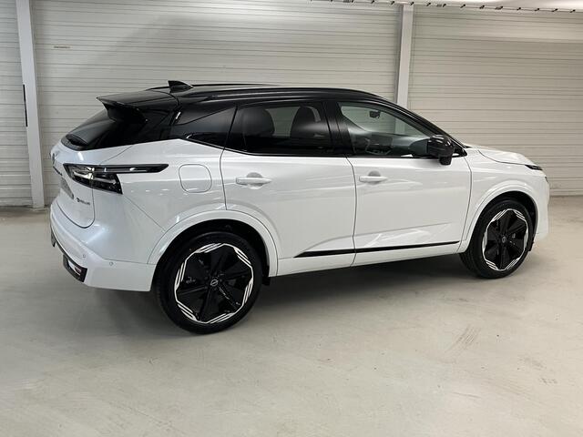 Nissan QASHQAI 1.5 e-Power N-Design / ** ¤ 3.500 Voordeel ** Nieuw uit voorraad leverbaar ** / Panoramadak / Stoel- en Stuurverwarming / Verwarmde Voorruit / Leder/Alcantara Bekleding / Google Maps Navigatie / 360 Graden Camera / 20 Inch Wielen /