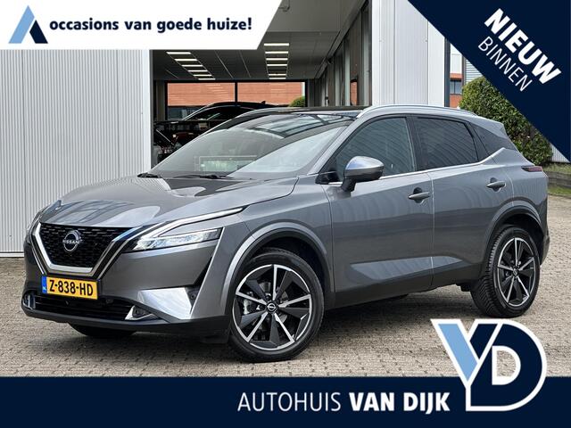 Nissan QASHQAI 1.3 MHEV Xtronic Tekna | Head-Up/Stoel-/Stuur-/Voorruitverw./Elektr.Stoelverst./Pano-Dak/Half leder/360° camera