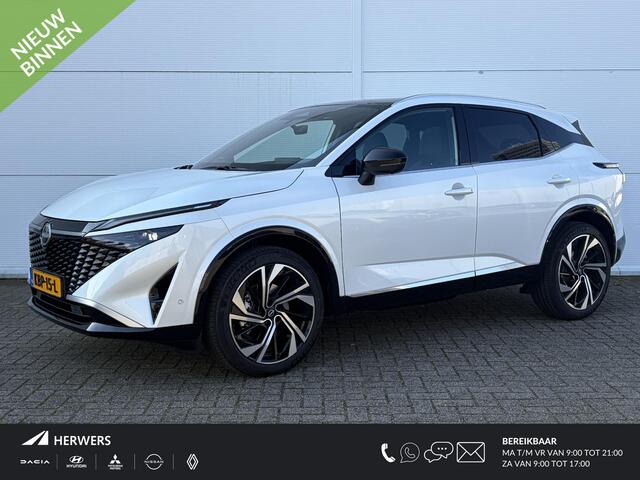 Nissan QASHQAI 1.5 e-Power Tekna Plus / Stoel- en stuurwielverwarming / Voorruitverwarming / Massagestoelen / Leder interieur / Panoramadak / BOSE