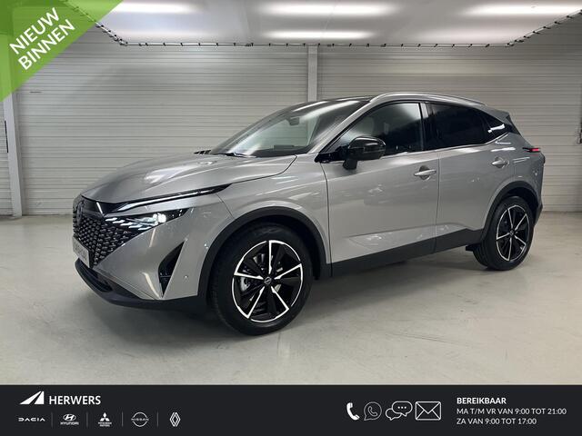 Nissan QASHQAI 1.5 e-Power Tekna / ¤2.500,- Nissan Voorraadvoordeel / Nieuw uit Voorraad Leverbaar / Lederen Bekleding / Panoramadak / Stoel- en Stuurverwarming / Google Maps Navigatie / Verwarmde Voorruit / HUD / Elektrische Kofferbak /